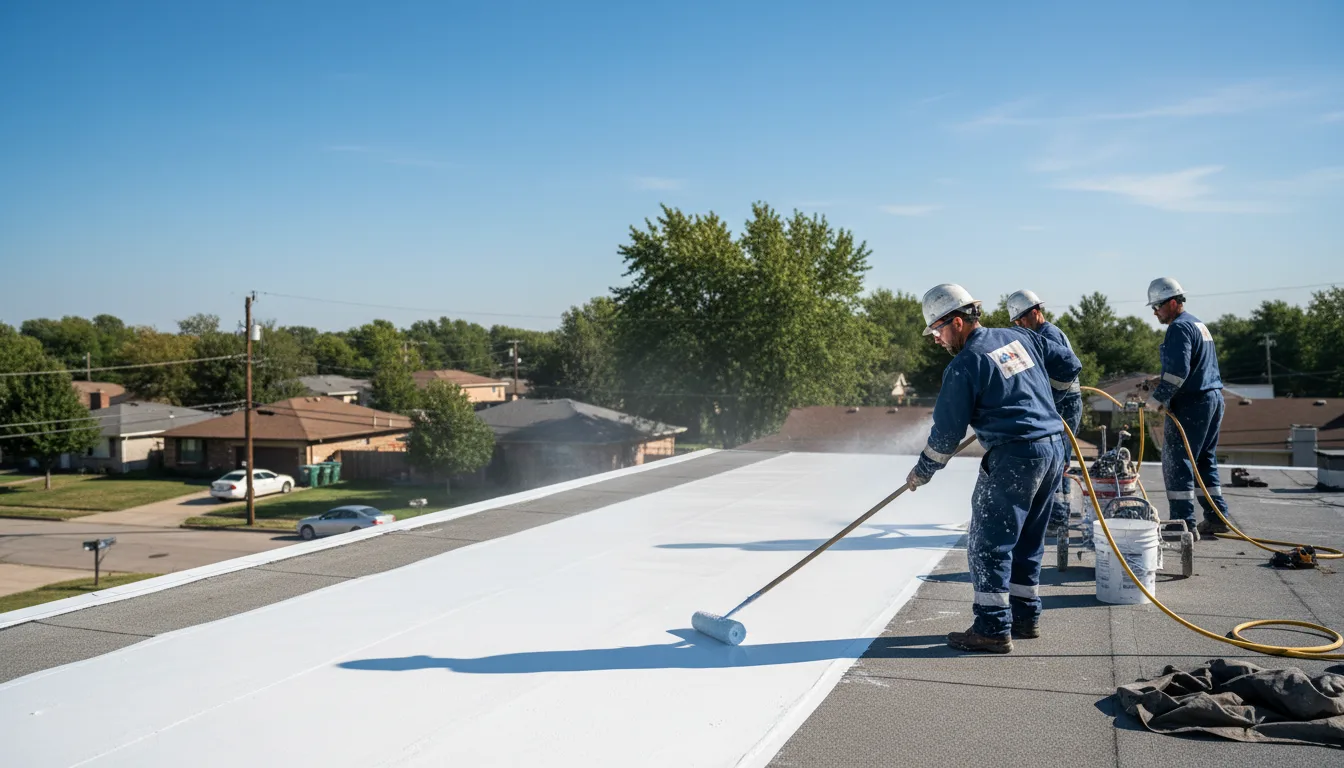 Commercial roof coating in Nuevo, CA near me